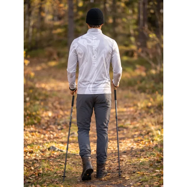  Pánská sportovní mikina premium plus ALTISPORT VOJ/ALM072MI04 ŠEDÁ 