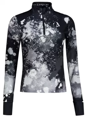 Dámská sportovní mikina premium plus ALTISPORT VOJ/ALW055MI04 ČERNOBÍLÁ