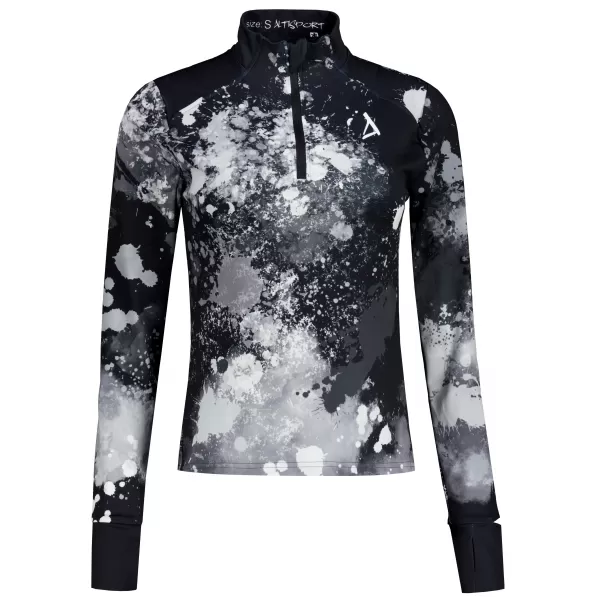  Dámská sportovní mikina premium plus ALTISPORT VOJ/ALW055MI04 ČERNOBÍLÁ 