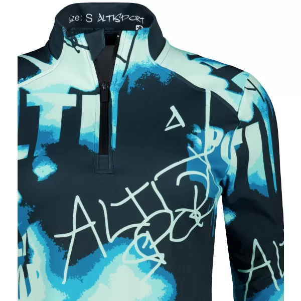  Dámská sportovní mikina premium plus ALTISPORT VOJ/ALW076MI04 MODRÁ/ČERNÁ 