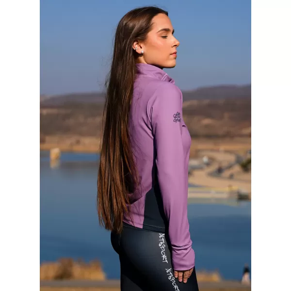  Dámská sportovní mikina premium plus ALTISPORT VOJ/ALW078MI04 FIALOVÁ 
