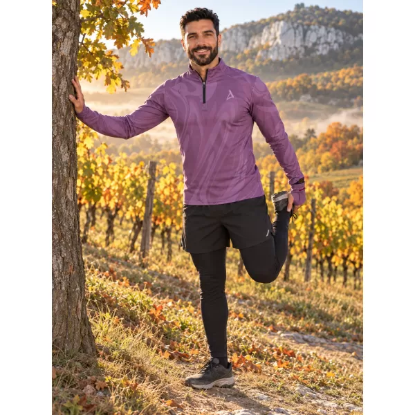  Pánská sportovní mikina premium plus ALTISPORT VOJ/ALM072MI04 FIALOVÁ 