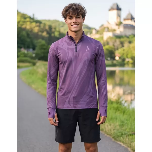  Pánská sportovní mikina premium plus ALTISPORT VOJ/ALM072MI04 FIALOVÁ 