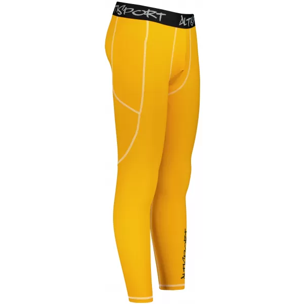 Pánské sportovní legíny dlouhé premium ALTISPORT VOJ/ALM000LEG01 ORANŽOVÁ 