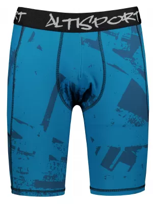 Pánské sportovní legíny nad kolena premium ALTISPORT VOJ/ALM079LEG02 MODRÁ