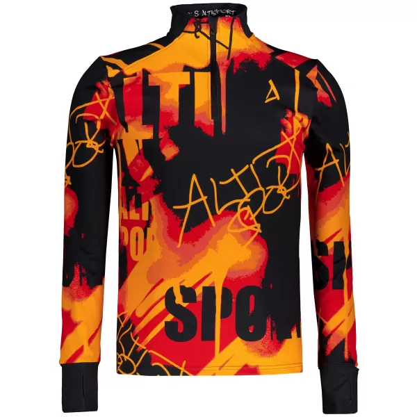  Pánská sportovní mikina premium plus ALTISPORT VOJ/ALM076MI04 ORANGE/BLACK 
