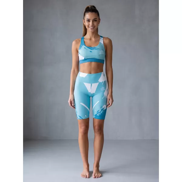  Dámské legíny nad kolena premium ALTISPORT VOJ/ALW081LEG02 MODRÁ 