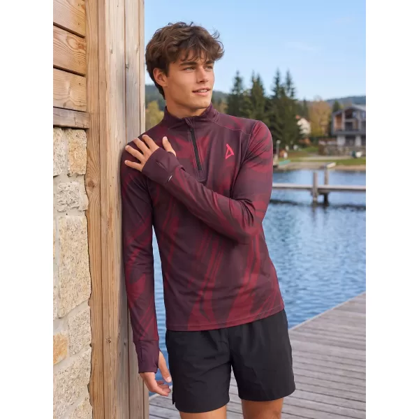  Pánská sportovní mikina premium plus ALTISPORT VOJ/ALM072MI04 WINE-RED 