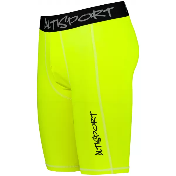  Pánské sportovní legíny nad kolena premium ALTISPORT VOJ/ALM000LEG02 FLUO-YELLOW 