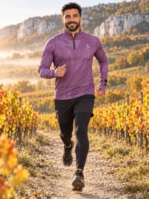 Pánská sportovní mikina premium plus ALTISPORT VOJ/ALM072MI04 FIALOVÁ
