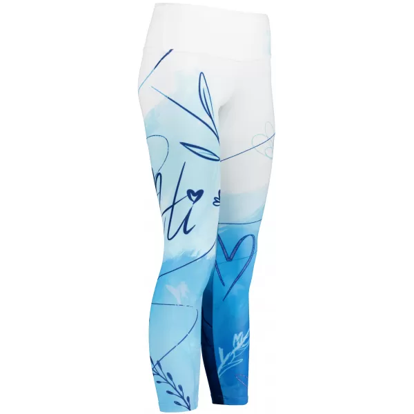  Dámské dlouhé legíny premium ALTISPORT VOJ/ALW083LEG01 BÍLOMODRÁ 