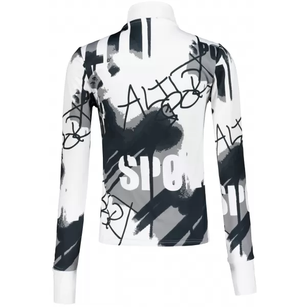  Dámská sportovní mikina premium plus ALTISPORT VOJ/ALW076MI04 WHITE/BLACK 