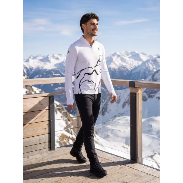  Pánská sportovní mikina premium plus ALTISPORT VOJ/ALM073MI04 BÍLÁ 