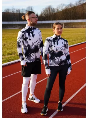 Dámská sportovní mikina premium plus ALTISPORT VOJ/ALW076MI04 WHITE/BLACK