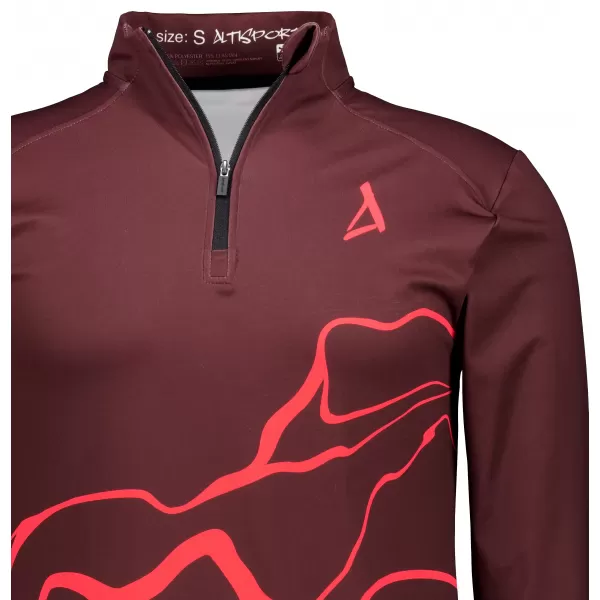  Pánská sportovní mikina premium plus ALTISPORT VOJ/ALM073MI04 WINE-RED 