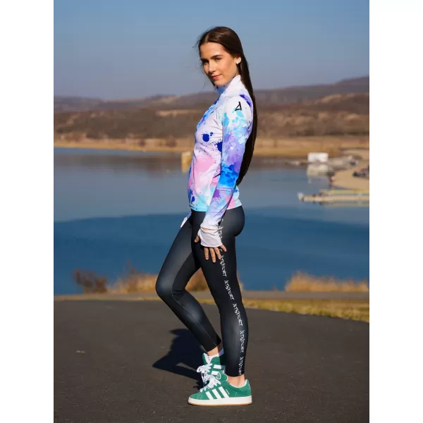  Dámská sportovní mikina premium plus ALTISPORT VOJ/ALW055MI04 FIALOVÁ/MODRÁ 