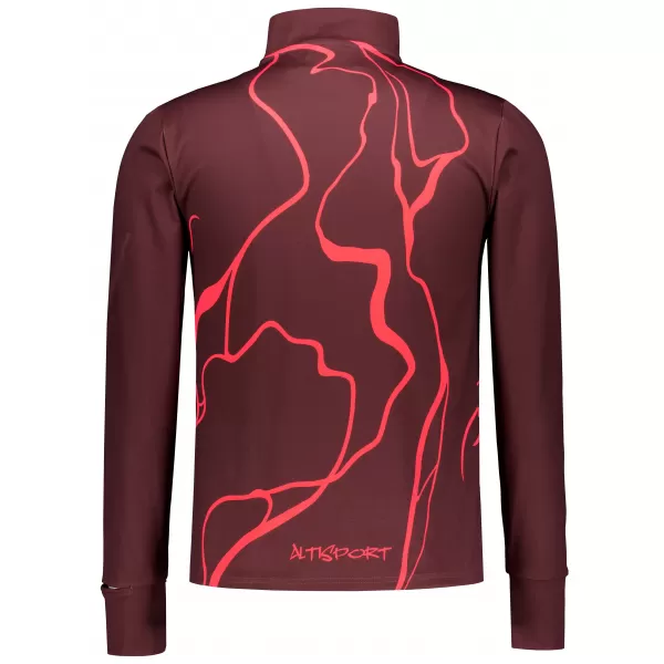  Pánská sportovní mikina premium plus ALTISPORT VOJ/ALM073MI04 WINE-RED 