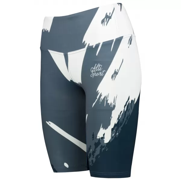  Dámské legíny nad kolena premium ALTISPORT VOJ/ALW081LEG02 ČERNÁ-ŠEDÁ 