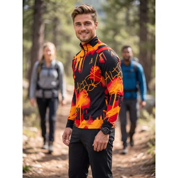  Pánská sportovní mikina premium plus ALTISPORT VOJ/ALM076MI04 ORANGE/BLACK 