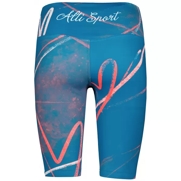 Dámské legíny nad kolena premium ALTISPORT VOJ/ALW082LEG02 PETROLEJOVÁ 