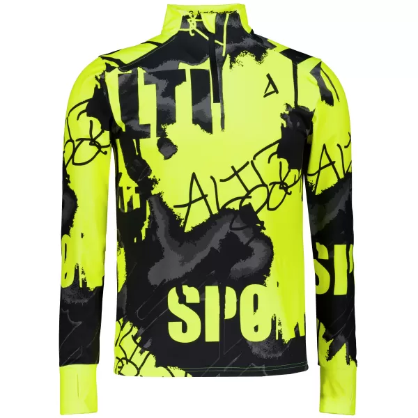  Pánská sportovní mikina premium plus ALTISPORT VOJ/ALM076MI04 FLUO-YELLOW 