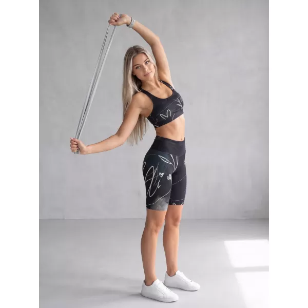  Dámské legíny nad kolena premium ALTISPORT VOJ/ALW083LEG02 ČERNOBÍLÁ 