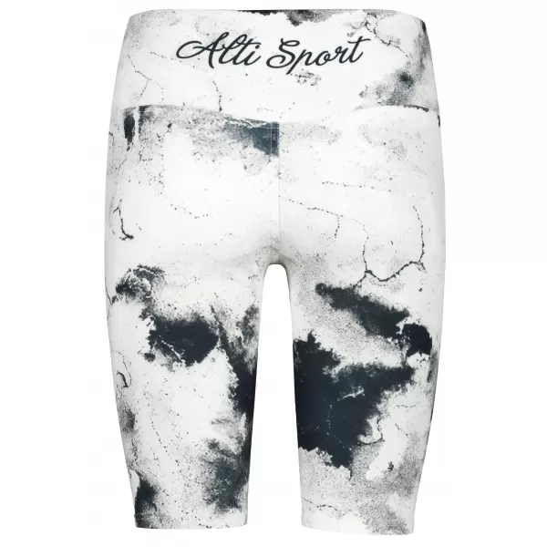  Dámské legíny nad kolena premium ALTISPORT VOJ/ALW066LEG02 BÍLOČERNÁ 