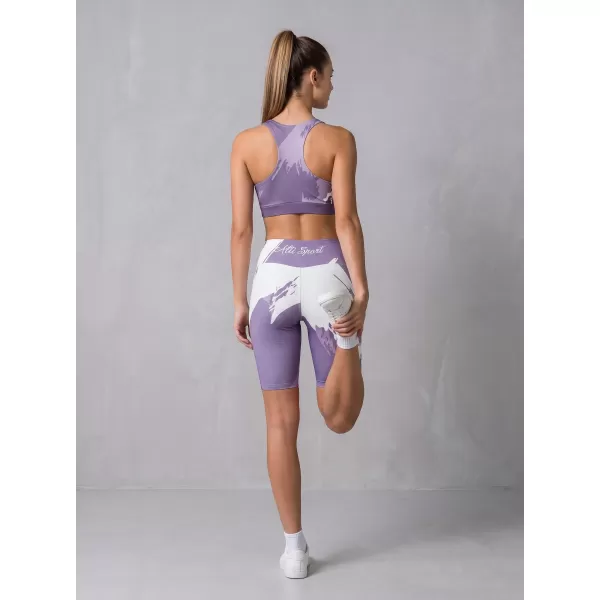  Dámské legíny nad kolena premium ALTISPORT VOJ/ALW081LEG02 FIALOVÁ 
