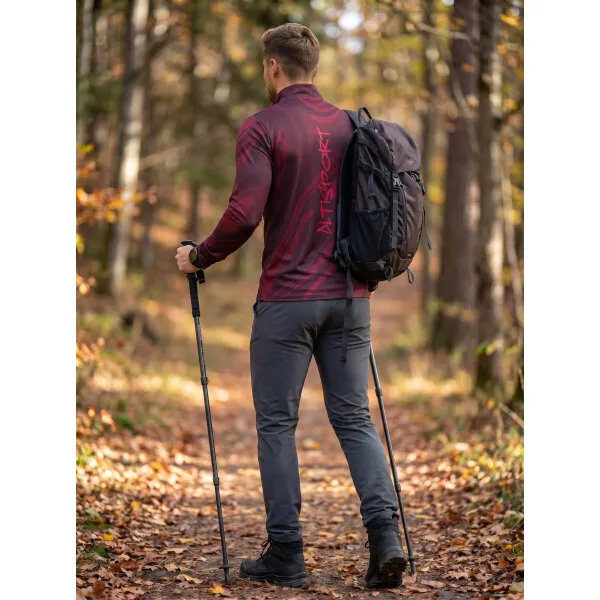  Pánská sportovní mikina premium plus ALTISPORT VOJ/ALM072MI04 WINE-RED 