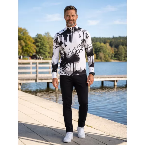  Pánská sportovní mikina premium plus ALTISPORT VOJ/ALM076MI04 BLACK/WHITE 