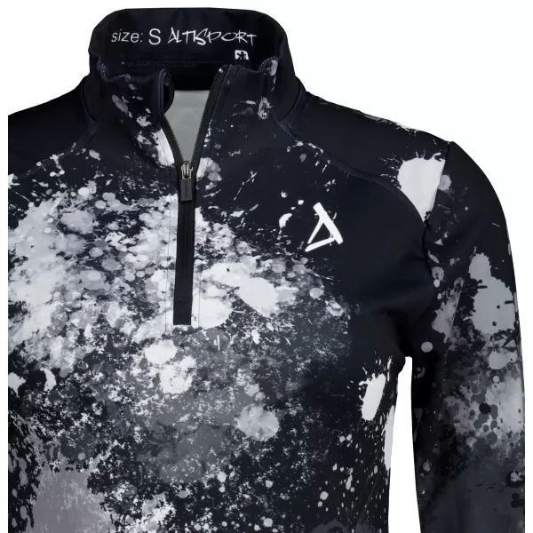  Dámská sportovní mikina premium plus ALTISPORT VOJ/ALW055MI04 ČERNOBÍLÁ 