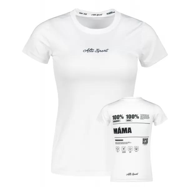  Dámské funkční triko premium ALTISPORT MÁMA VOJ/ALW092TR01 BÍLÁ 
