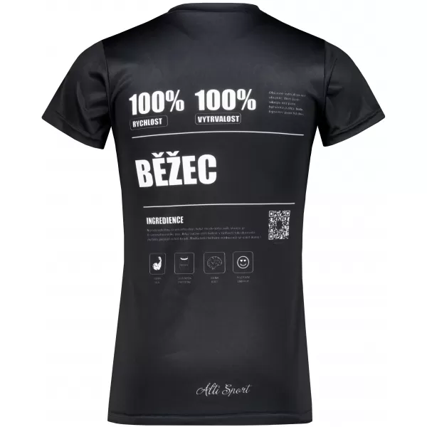  Dámské funkční triko premium ALTISPORT BĚŽEC VOJ/ALW091TR01 ČERNÁ 