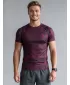 Pánské funkční kompresní triko s krátkým rukávem premium ALTISPORT VOJ/ALM072TR04 WINE-RED