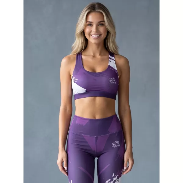  Dámská sportovní podprsenka premium ALTISPORT VOJ/ALW081POD01 TMAVĚ FIALOVÁ 