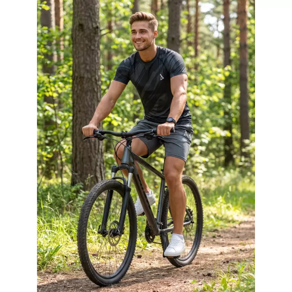  Pánské funkční kompresní triko s krátkým rukávem premium ALTISPORT VOJ/ALM072TR04 ČERNÁ 