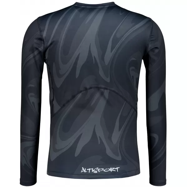  Pánské funkční kompresní tričko s dlouhým rukávem premium ALTISPORT VOJ/ALM072TR03 ČERNÁ 