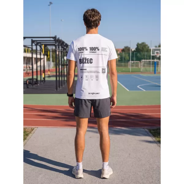  Pánské funkční triko premium ALTISPORT BĚŽEC VOJ/ALM091TR01 BÍLÁ 
