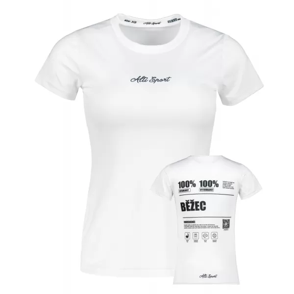  Dámské funkční triko premium ALTISPORT BĚŽEC VOJ/ALW091TR01 BÍLÁ 