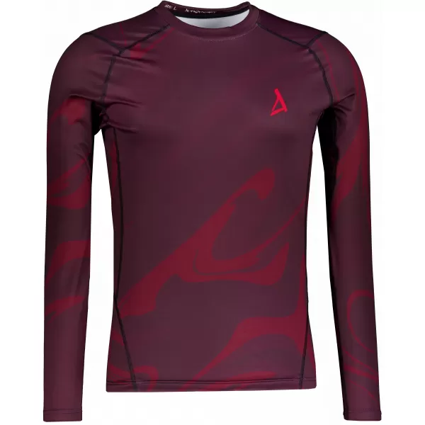  Pánské funkční kompresní tričko s dlouhým rukávem premium ALTISPORT VOJ/ALM072TR03 WINE-RED 