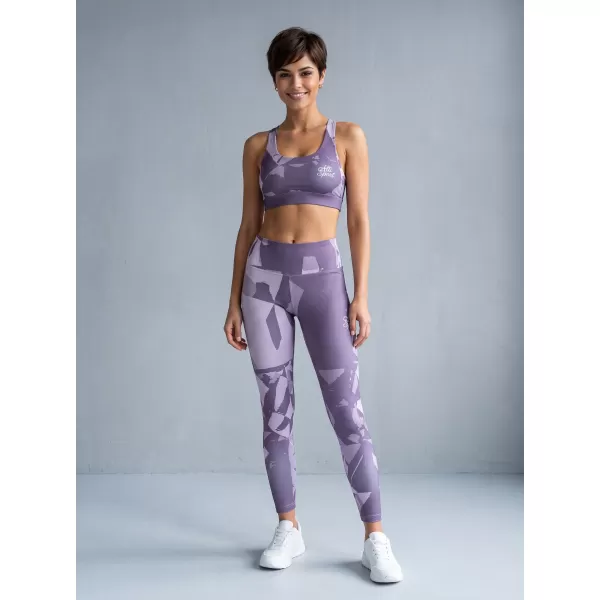  Dámská sportovní podprsenka premium ALTISPORT VOJ/ALW080POD01 ŠEDÁ-FIALOVÁ 