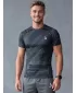 Pánské funkční kompresní triko s krátkým rukávem premium ALTISPORT VOJ/ALM072TR04 ČERNÁ