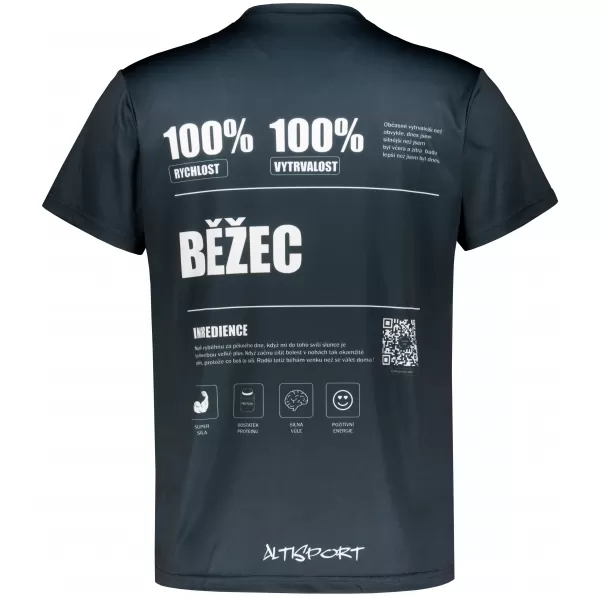  Pánské funkční triko premium ALTISPORT BĚŽEC VOJ/ALM091TR01 ČERNÁ 