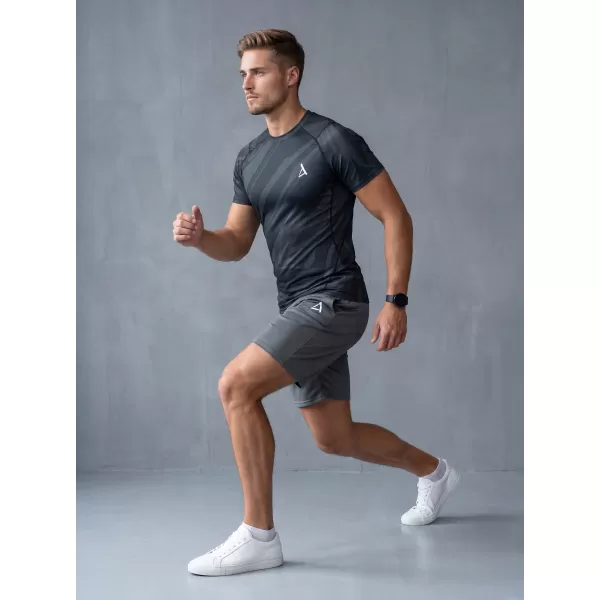  Pánské funkční kompresní triko s krátkým rukávem premium ALTISPORT VOJ/ALM072TR04 ČERNÁ 