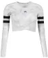 Dámský funkční crop top s dlouhým rukávem premium ALTISPORT VOJ/ALW096TR04 BÍLÁ