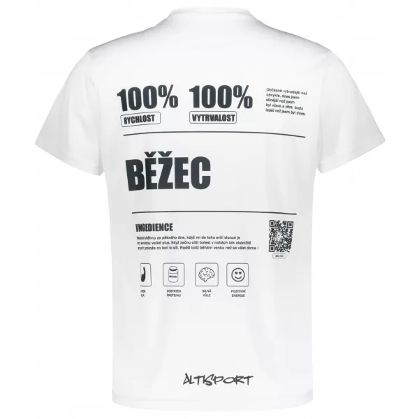  Pánské funkční triko premium ALTISPORT BĚŽEC VOJ/ALM091TR01 BÍLÁ 