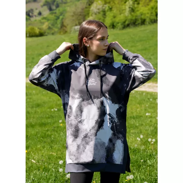  Dámská funkční prodloužená mikina premium ALTISPORT VOJ/ALW093MI03 ŠEDÁ 