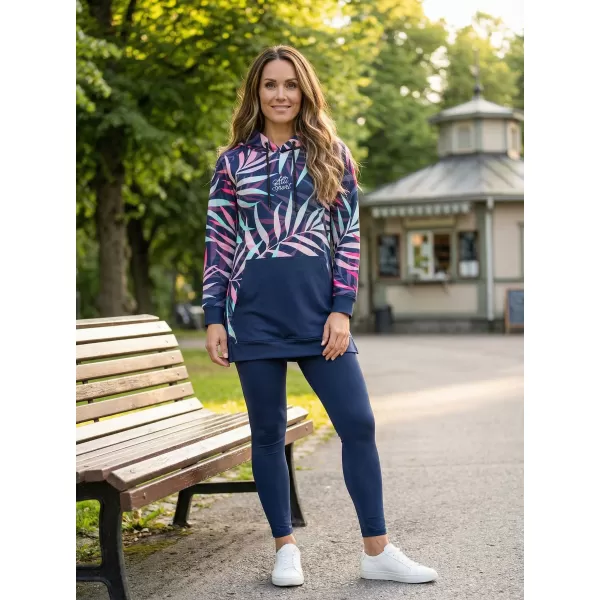  Dámská funkční prodloužená mikina premium ALTISPORT VOJ/ALW094MI03 RŮŽOVÁ/MINT 