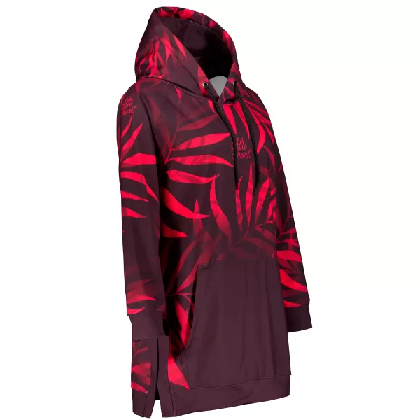  Dámská funkční prodloužená mikina premium ALTISPORT VOJ/ALW094MI03 WINE/RED 