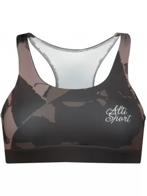 Dámská sportovní podprsenka premium ALTISPORT VOJ/ALW080POD01 HNĚDÁ